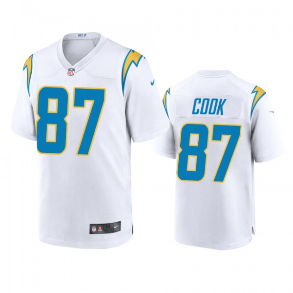 Los Angeles Chargers Jared Cook White Game Jersey
