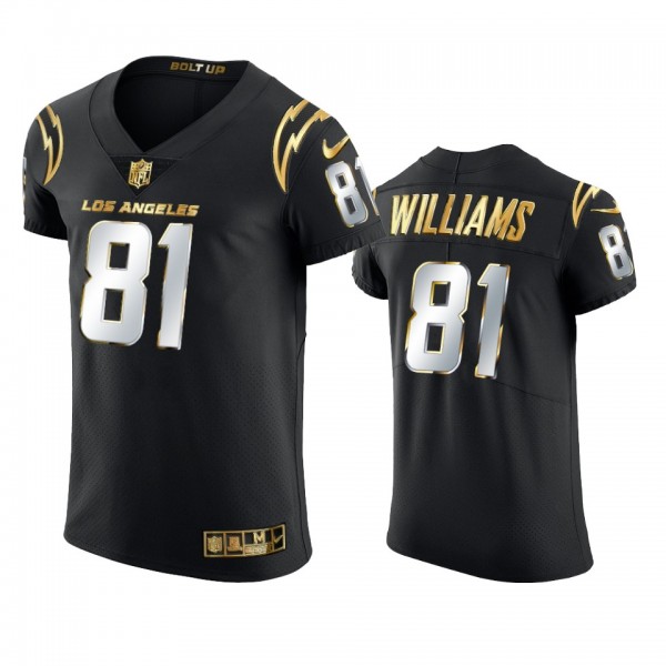 Los Angeles Chargers Mike Williams Black Golden Ed...