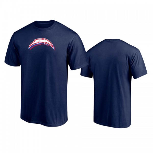 Los Angeles Chargers Navy Red White and Team T-Shi...