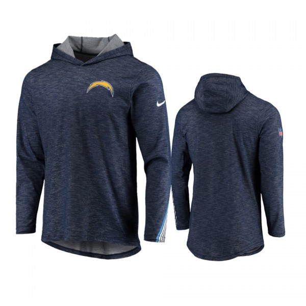 Chargers Navy Sideline Scrimmage Hooded T-Shirt