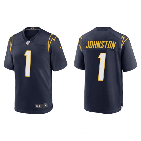 Men's Los Angeles Chargers Quentin Johnston Navy 2...
