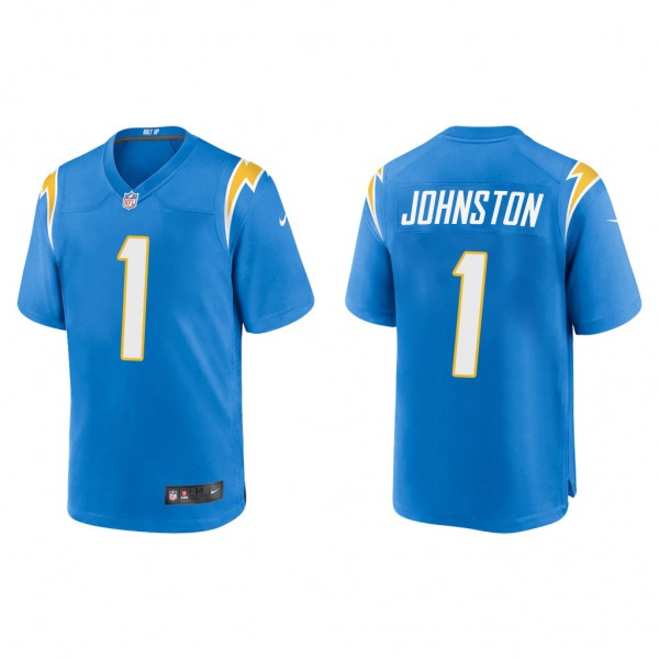 Men's Los Angeles Chargers Quentin Johnston Powder Blue 2023 NFL Draft Game Jersey