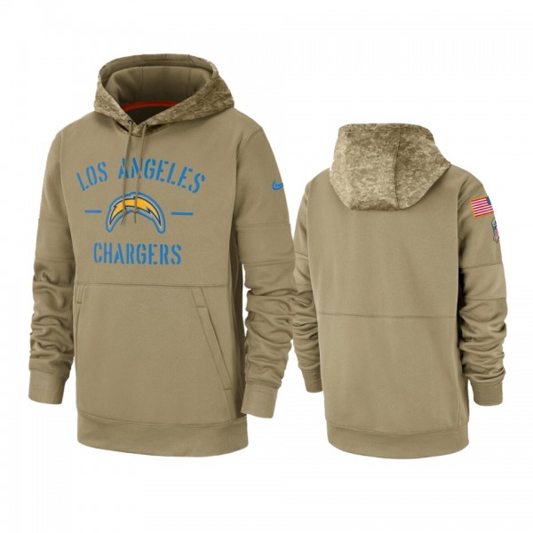 Los Angeles Chargers Tan 2019 Salute to Service Si...