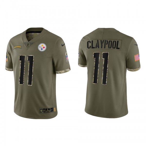 Chase Claypool Pittsburgh Steelers Olive 2022 Salu...