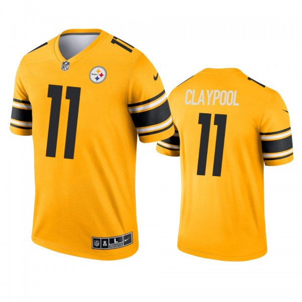 Pittsburgh Steelers Chase Claypool Gold 2021 Inver...