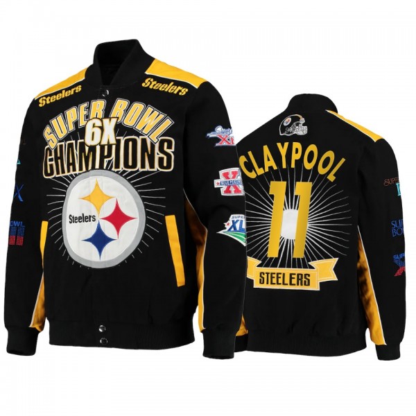 Pittsburgh Steelers Chase Claypool Black Super Bow...