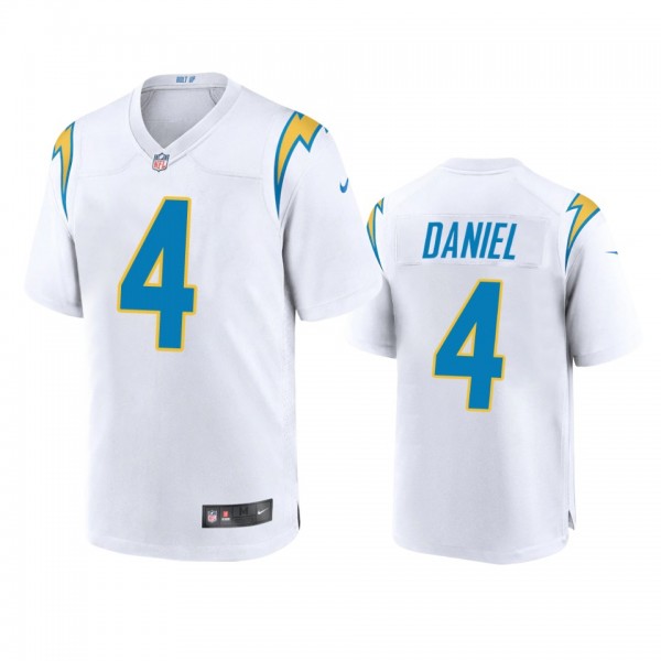Los Angeles Chargers Chase Daniel White Game Jerse...