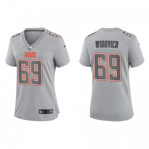 Chase Winovich Women's Cleveland Browns Gray Atmos...