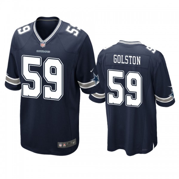 Dallas Cowboys Chauncey Golston Navy Game Jersey