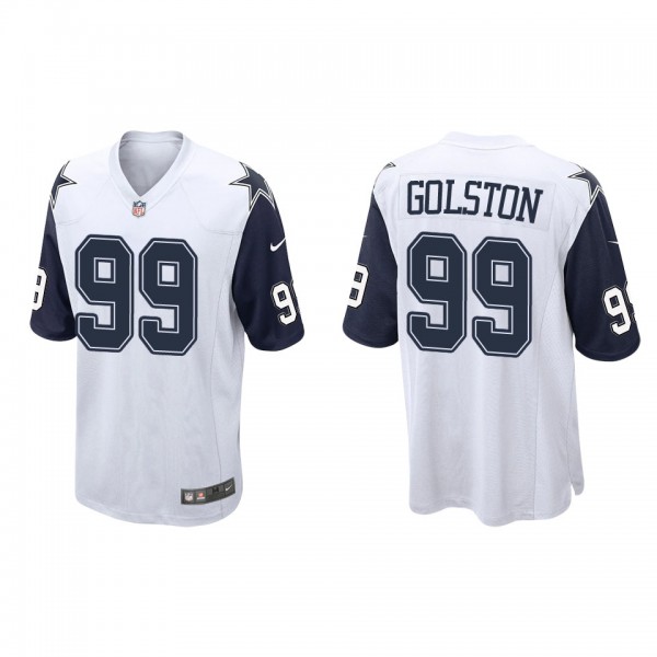 Men's Dallas Cowboys Chauncey Golston White Alternate Game Jersey