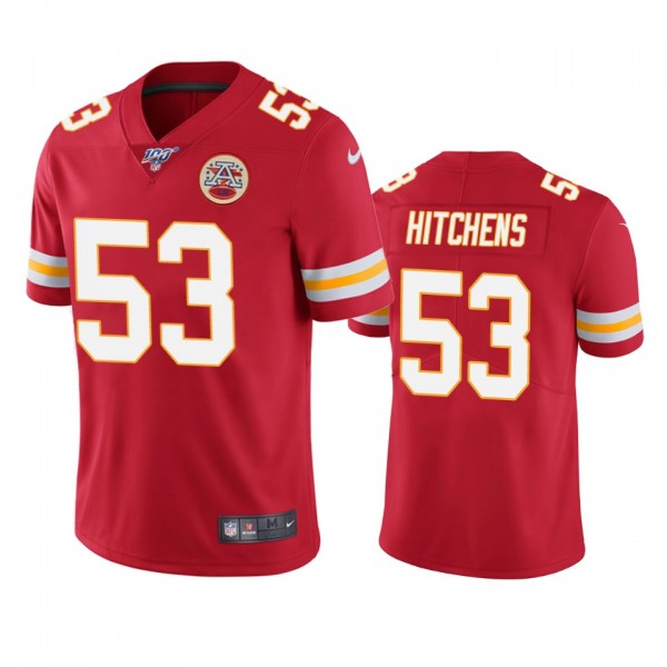Kansas City Chiefs Anthony Hitchens Red 100th Seas...