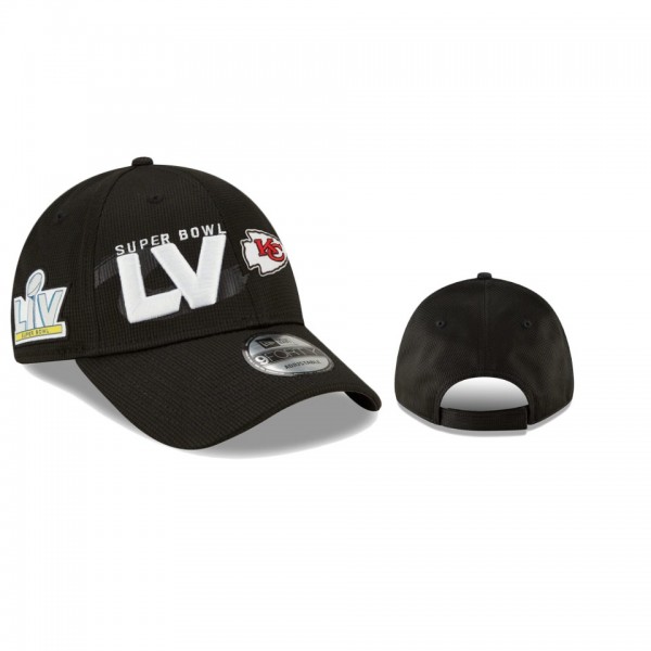 Kansas City Chiefs Black Super Bowl LV 9FORTY Hat