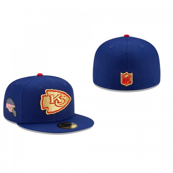 Kansas City Chiefs Blue Americana 59FIFTY Fitted H...