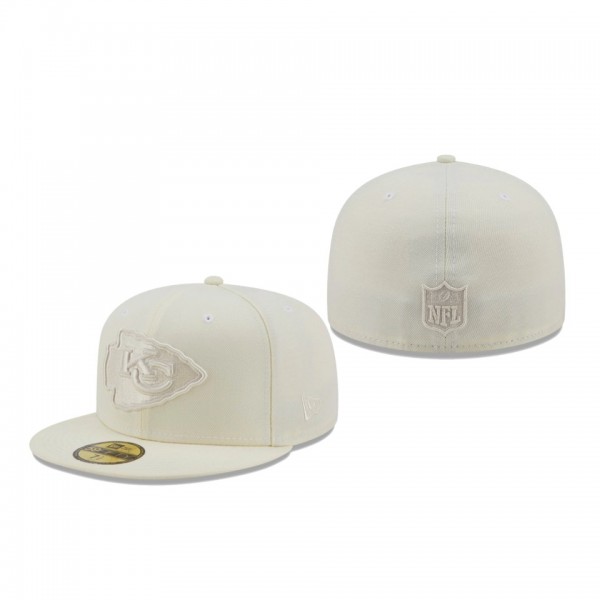 Kansas City Chiefs Cream Color Pack 59FIFTY Fitted Hat