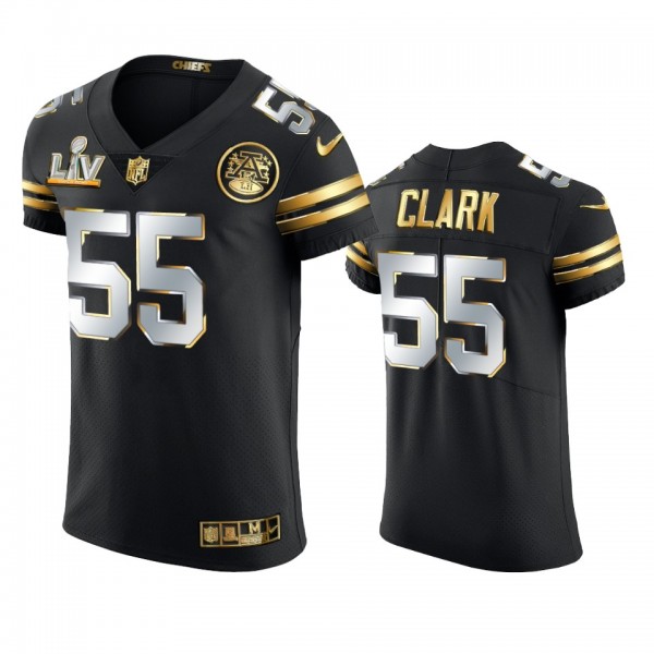 Frank Clark Chiefs Black Super Bowl LV Golden Elit...