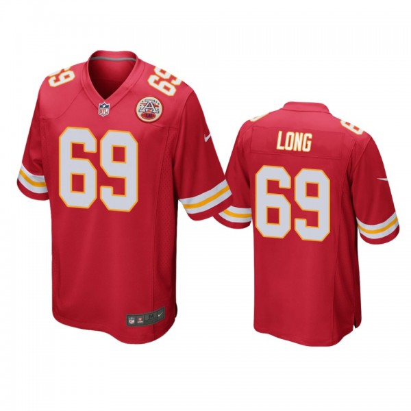 Kansas City Chiefs Kyle Long Red Game Jersey