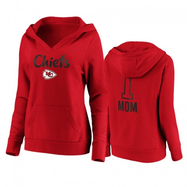 Women's Kansas City Chiefs Red Mother's Day #1 Mom...