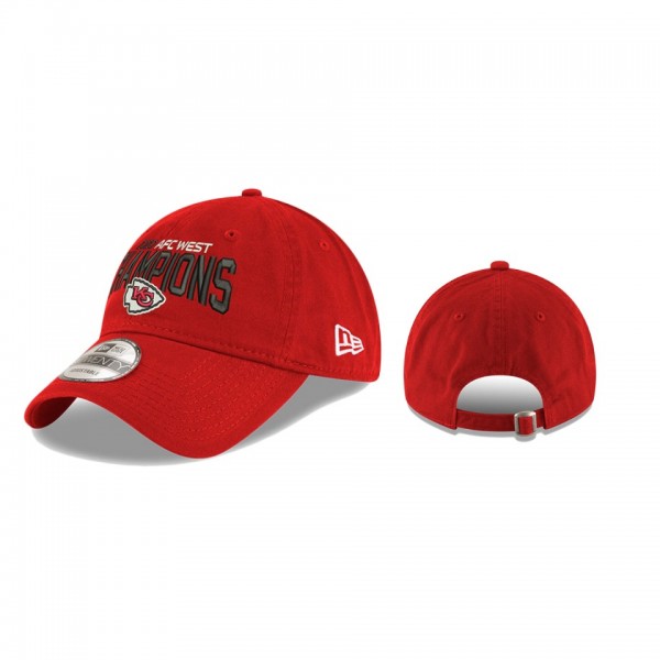 Kansas City Chiefs Red 2020 AFC West Division Champions 9TWENTY Hat