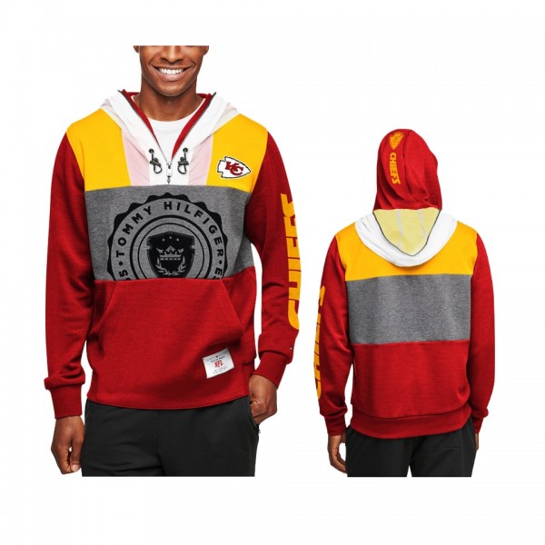 Kansas City Chiefs Red Charcoal Pinnacle Pullover ...
