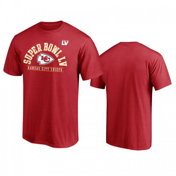 Kansas City Chiefs Red Super Bowl LV Direct Snap T-Shirt