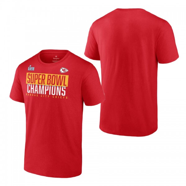 Men's Kansas City Chiefs Red Super Bowl LVII Champions Foam Finger T-Shirt