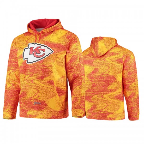 Kansas City Chiefs Red Yellow Static Pullover Hood...