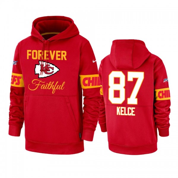 Kansas City Chiefs Travis Kelce Red Forever Faithf...