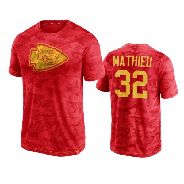 Kansas City Chiefs Tyrann Mathieu Red Camo Jacquard T-Shirt