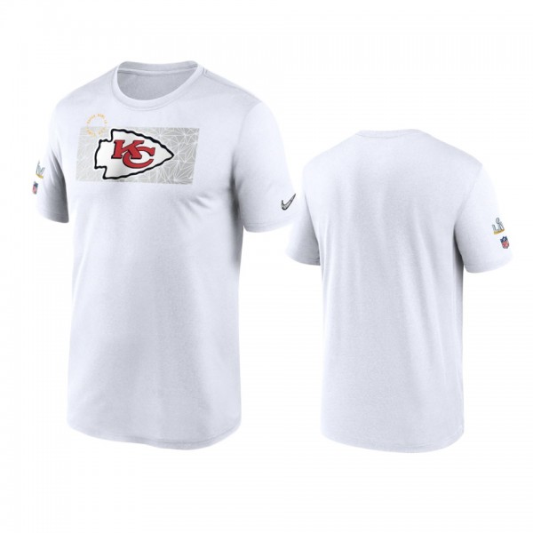 Kansas City Chiefs White Super Bowl LV Diamond Legend T-Shirt