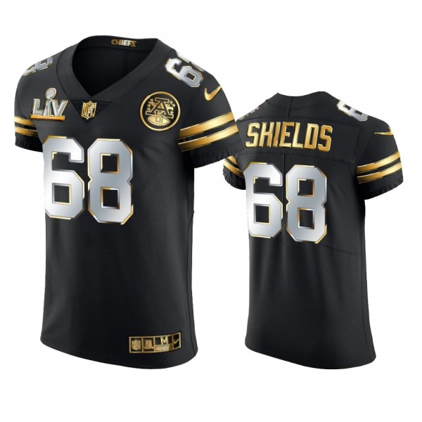 Will Shields Chiefs Black Super Bowl LV Golden Eli...