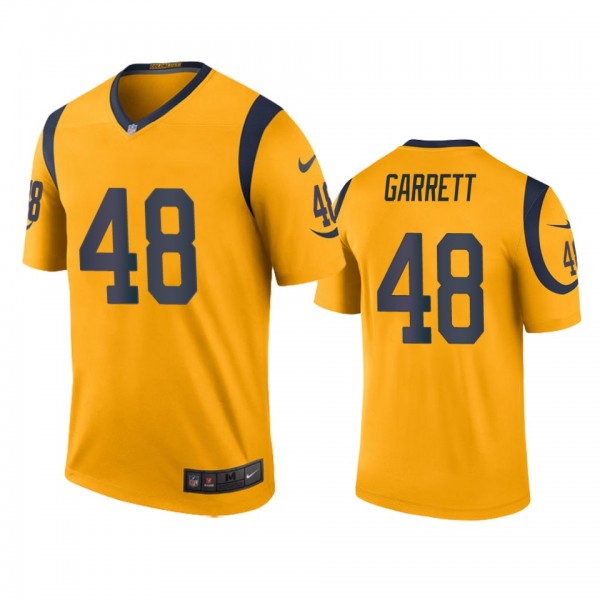 Los Angeles Rams Chris Garrett Gold Color Rush Leg...