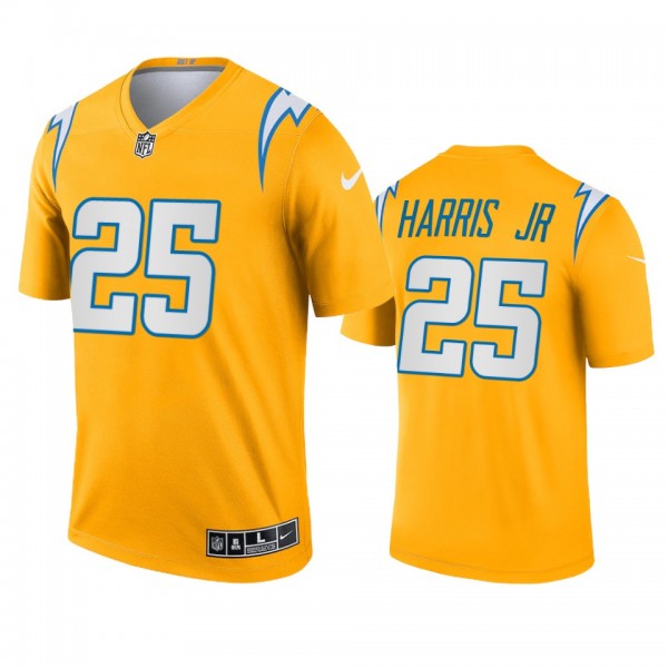 Los Angeles Chargers Chris Harris Jr Gold 2021 Inv...