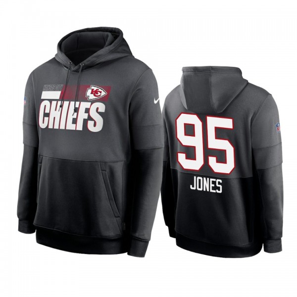 Kansas City Chiefs Chris Jones Charcoal Black Side...