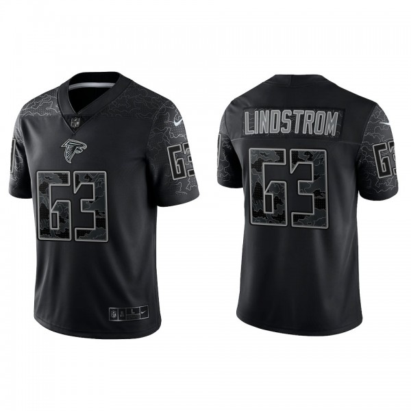 Chris Lindstrom Atlanta Falcons Black Reflective L...