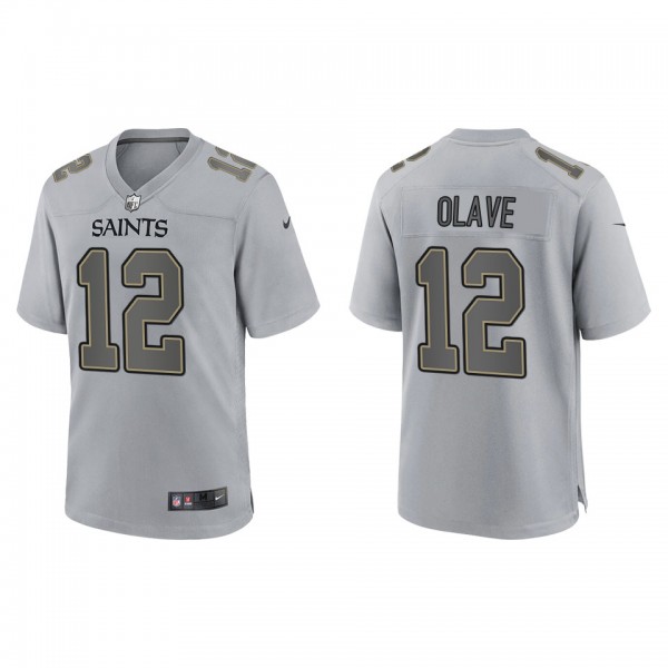 Chris Olave New Orleans Saints Gray Atmosphere Fas...