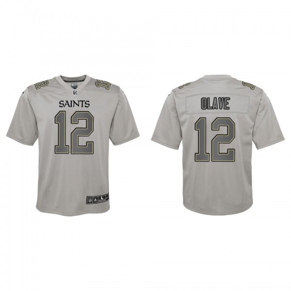 Chris Olave Youth New Orleans Saints Gray Atmosphe...
