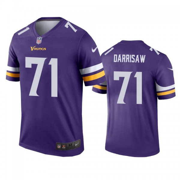 Minnesota Vikings Christian Darrisaw Purple Legend...