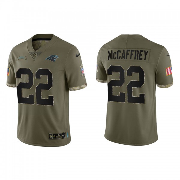 Christian McCaffrey Carolina Panthers Olive 2022 S...