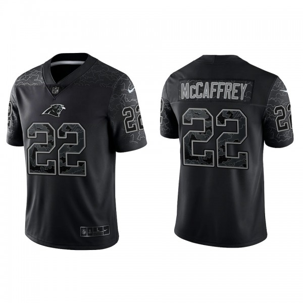 Christian McCaffrey Carolina Panthers Black Reflec...