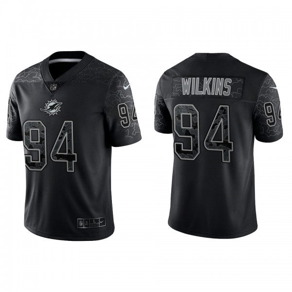 Christian Wilkins Miami Dolphins Black Reflective ...