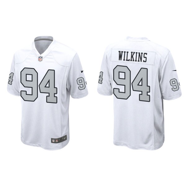 Men's Las Vegas Raiders Christian Wilkins White Al...