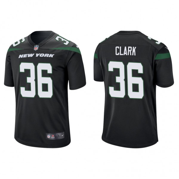 Men's Chuck Clark New York Jets Black Game Jersey