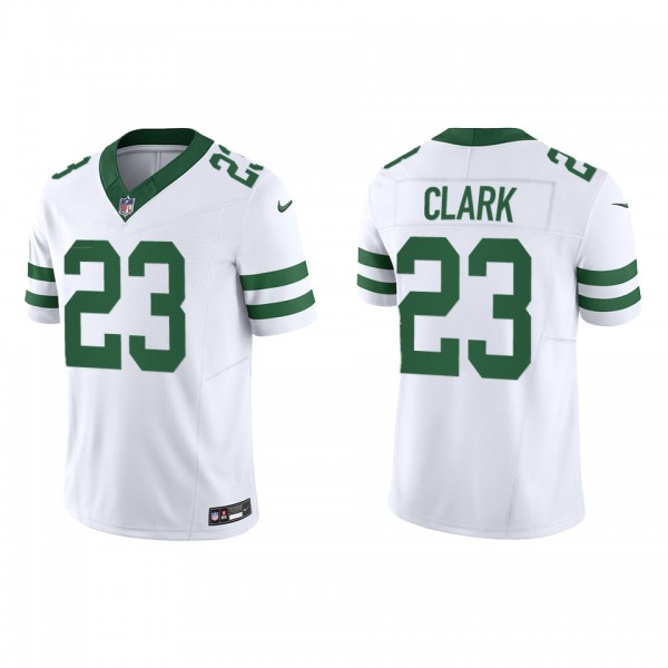 Chuck Clark Men's New York Jets White Legacy Vapor F.U.S.E. Limited Jersey