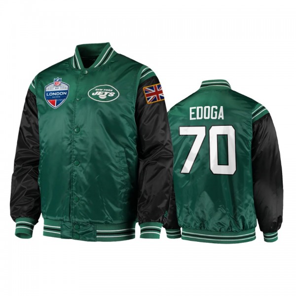New York Jets Chuma Edoga Green 2021 NFL London Ga...