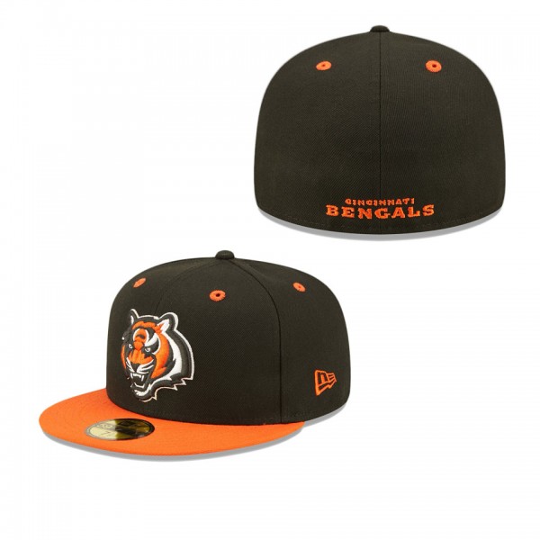 Men's Cincinnati Bengals Black Orange Two-Tone Fli...