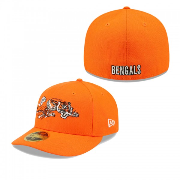 Men's Cincinnati Bengals Orange Omaha Throwback Lo...