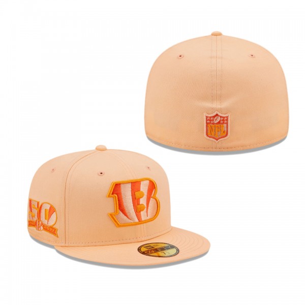 Men's Cincinnati Bengals Orange The Pastels 59FIFTY Fitted Hat