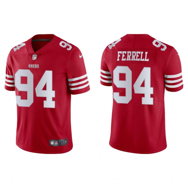 Men's Clelin Ferrell San Francisco 49ers Scarlet Vapor Limited Jersey