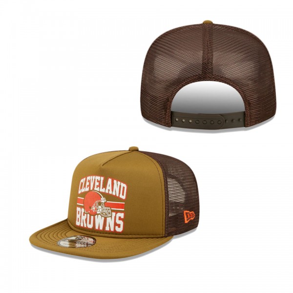 Cleveland Browns Brown A-Frame 9FIFTY Snapback Tru...