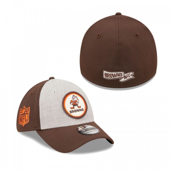 Men's Cleveland Browns Heathered Gray Brown 2022 S...